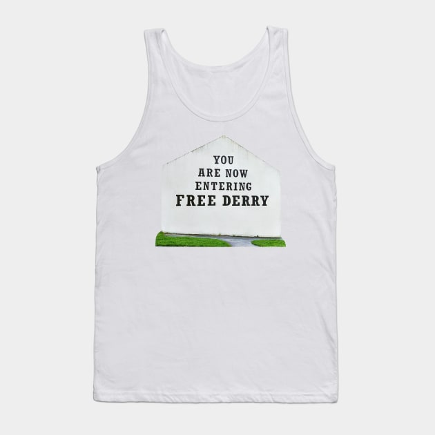 Free Derry Mural Wall Tank Top by feck!